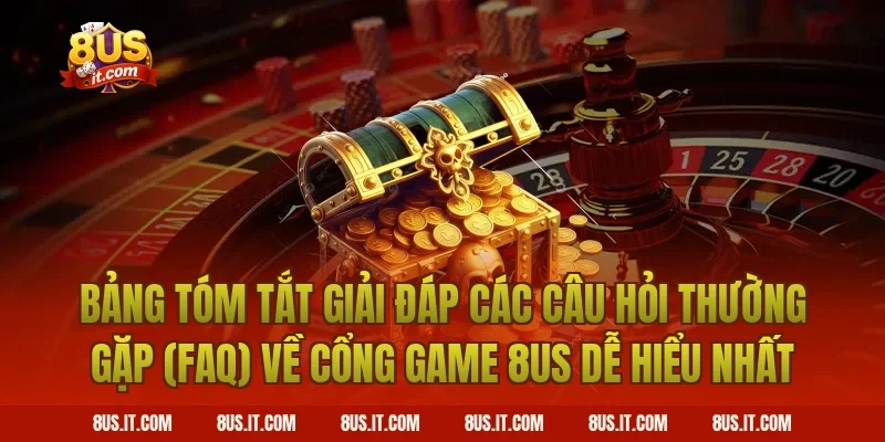 Bảng Tóm Tắt Giải Đáp Các Câu Hỏi Thường Gặp (FAQ) Về Cổng Game 8US Dễ Hiểu Nhất