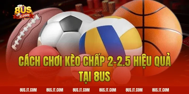 Cách chơi kèo Chấp 2-2.5 hiệu quả tại 8US